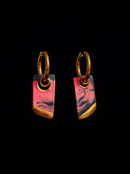 gilded magma earrings