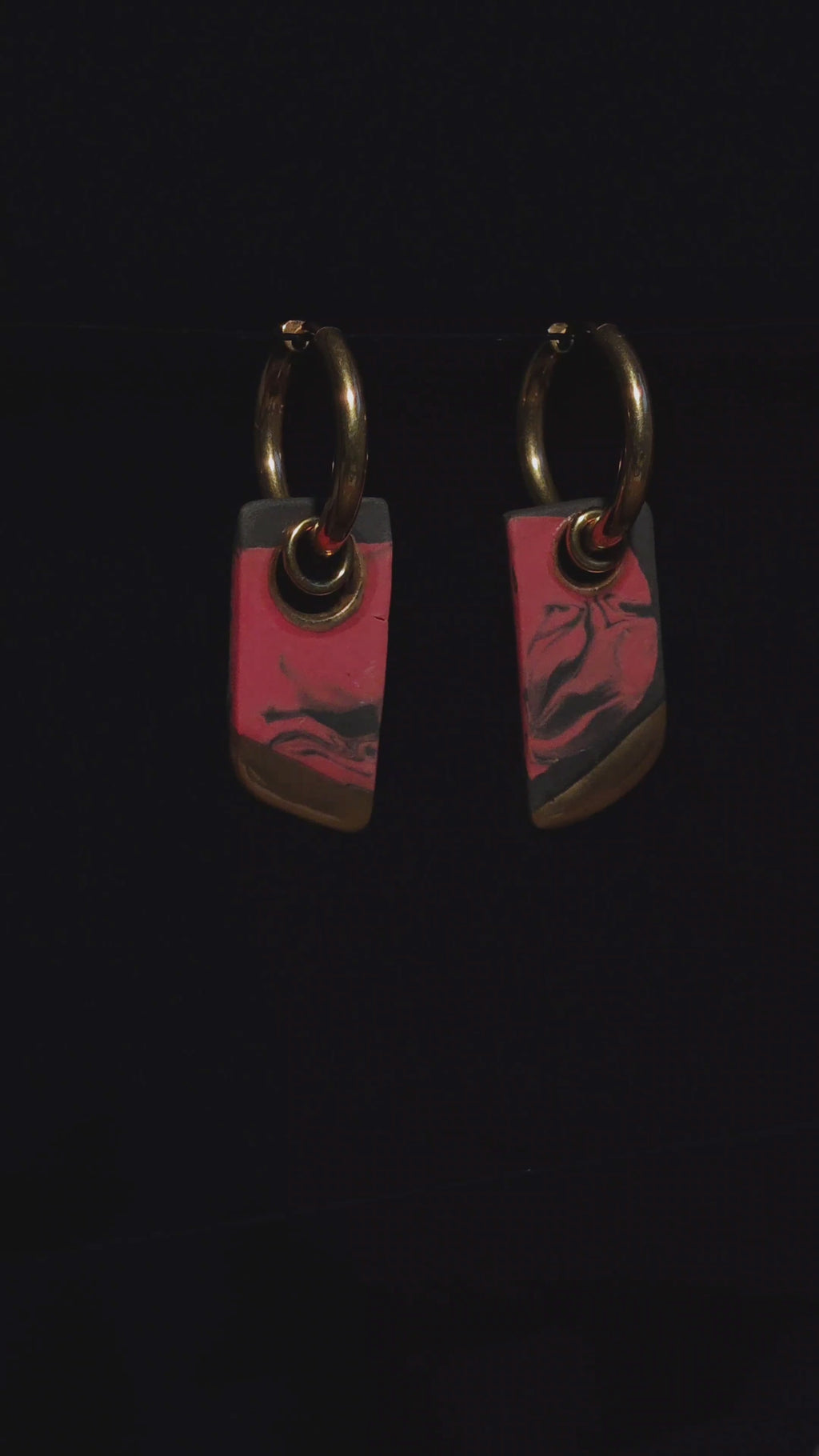 gilded magma earrings