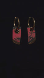 gilded magma earrings